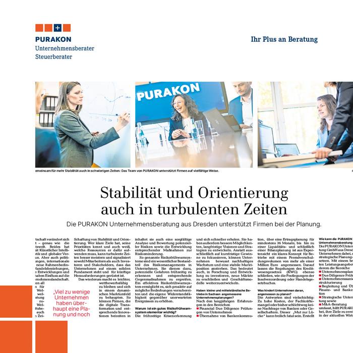 Auschnitt eines redaktionellen Beitrags mit drei Bildern